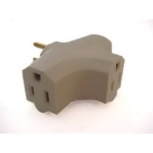 Master Electrician Grounded 3 Outlet Adapter