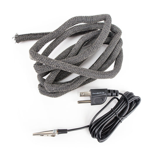 Safe Wrap - Grounded Electric Field EMF Guard for Cords and Cables by ElectraHealth Research Institute