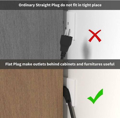Low Profile Shielded Extension Cord - Heavy Duty - 14 Gauge